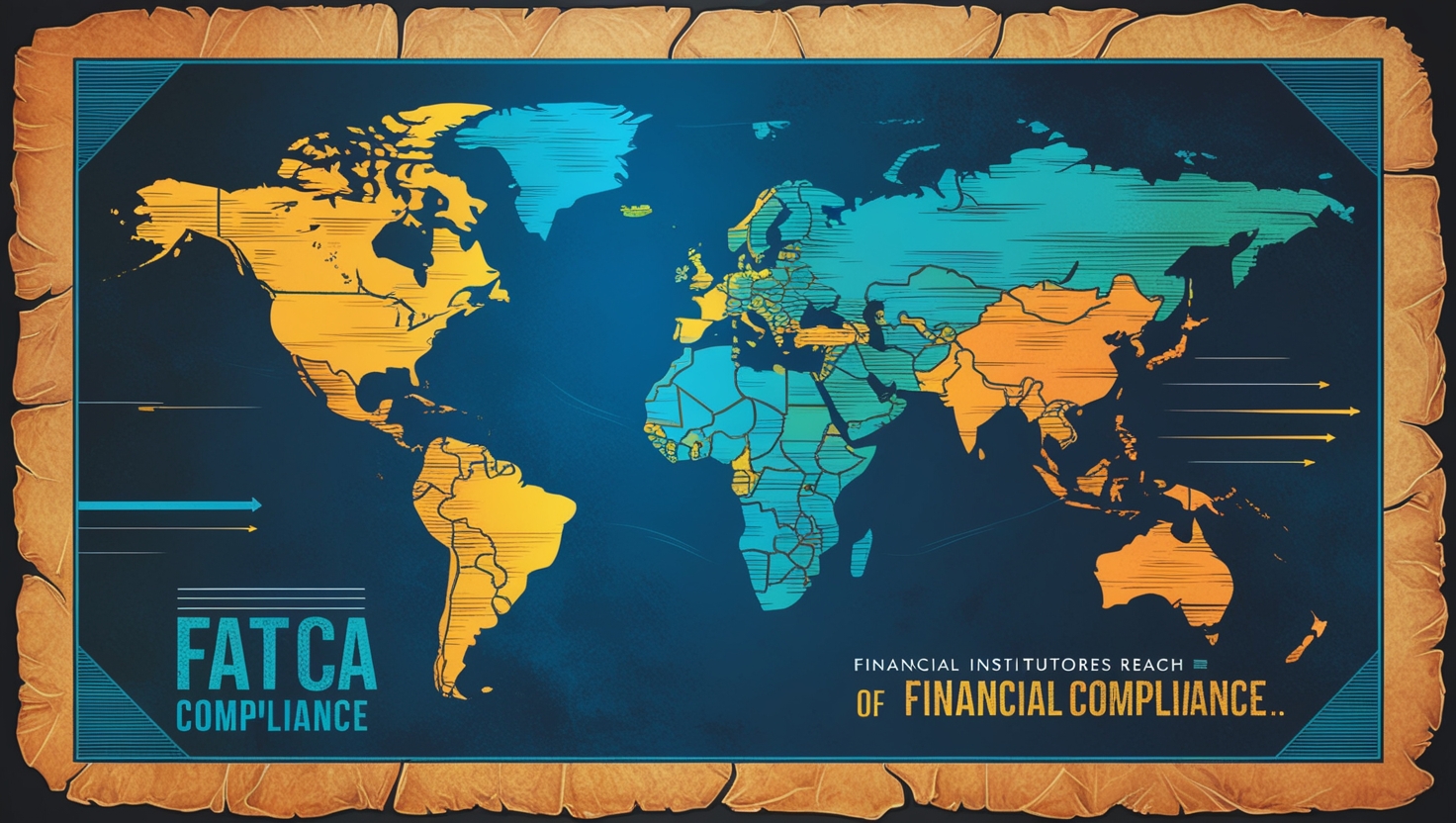 Visual representation of financial compliance under the Foreign Account Tax Compliance Act (FATCA) guidelines and regulations.